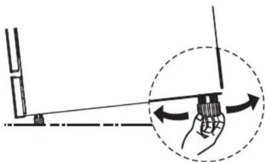 Esatto EDW606CS - Levelling the appliance - 1