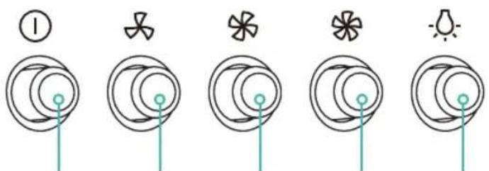 Diagram showing five different types of plant or flower-like structures with numbered labels, likely illustrating a pattern or counting system.