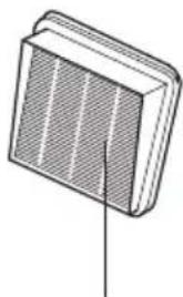 Illustration of a rectangular electronic component with a grid pattern and a vertical line (no text or symbols)