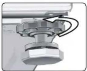 Technika TFL7W - Adjusting the Feet - 1