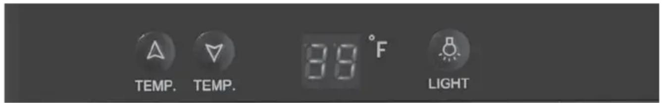 TEMP. TEMP. 89 °F LIGHT