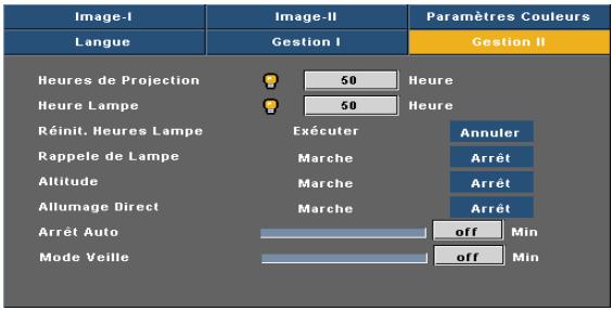 OPTOMA EP706 - Réinit. - 1