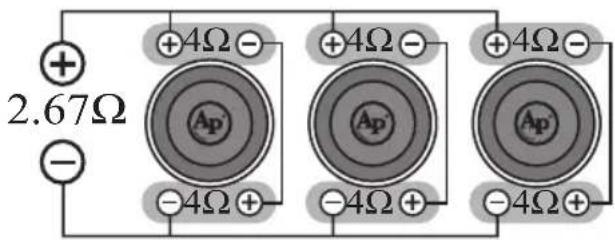 2.67Ω +4Ω - Ap -4Ω + +4Ω - Ap' -4Ω + +4Ω - Ap'