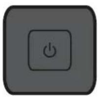Gray square button with a black power symbol icon (no text or numbers)