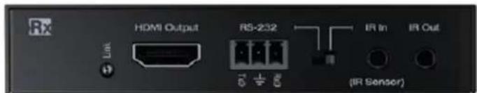 Rx HDMI Output RS-232 IR In IR Out (IR Sensor)