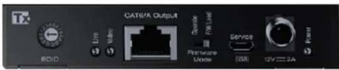 Tx CATE/A Output Open Off Line Hardware Mode (USB) Service 12V 2A Power E010 Live Video 12V 2A