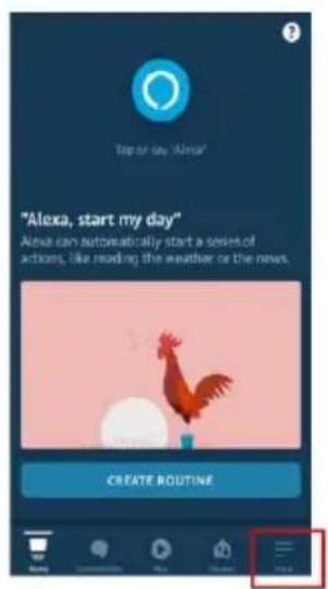 "Alexa, start my day" Alexa can automatically start a series of actions, like reading the weather or the news. CREATE ROUTINE