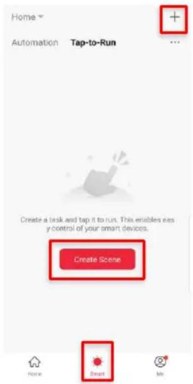 Home Automation Tap-to-Run Create a task and tap it to run. This enables easy control of your smart devices. Create Scene Smart