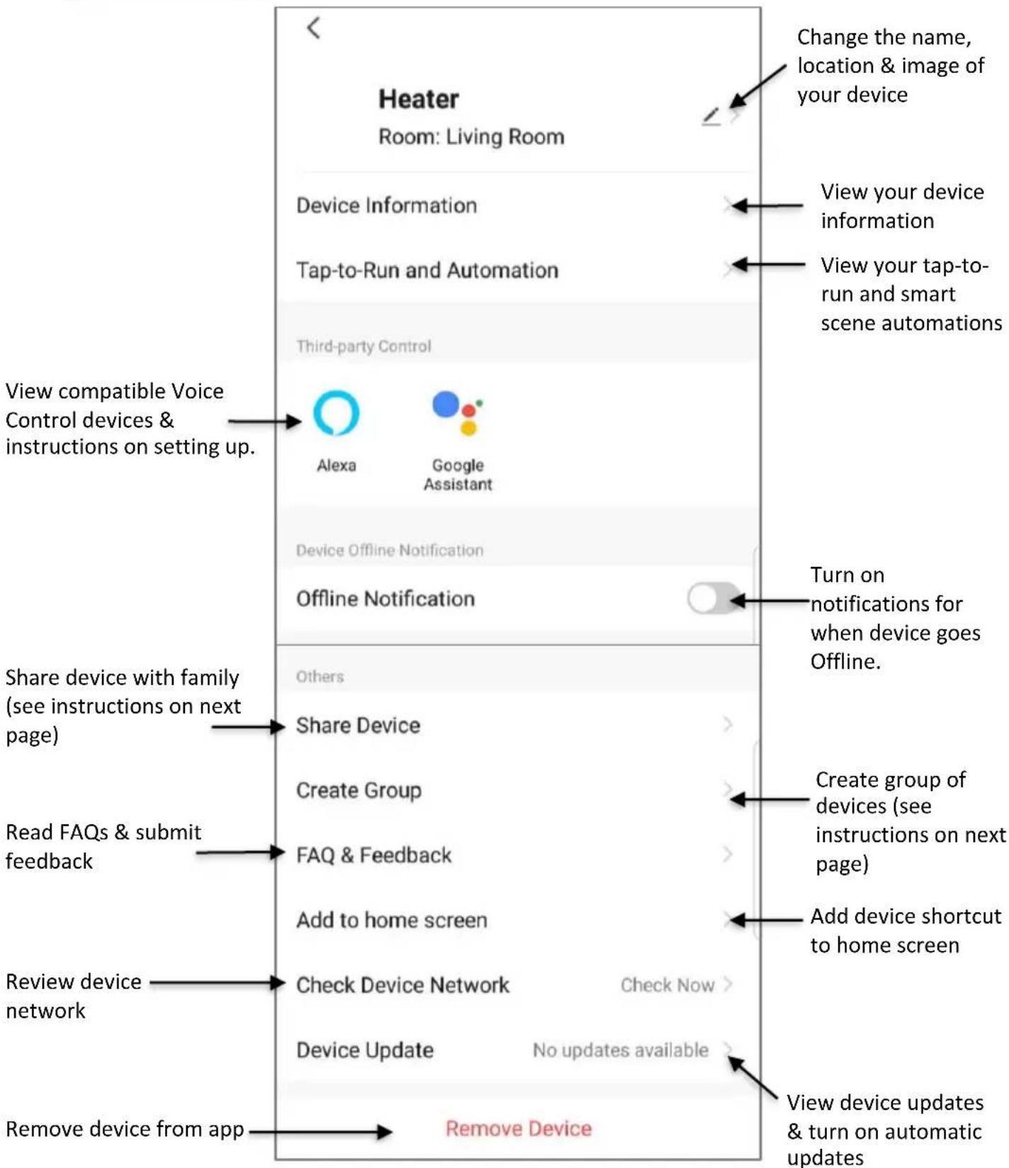 GoldAir GCTF360 - Operating your Device from the APP - 1