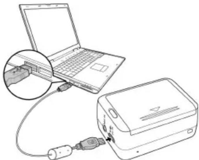 COBRA WASPcam 9900 - Connecting to PC (Micro USB Cable) - 1