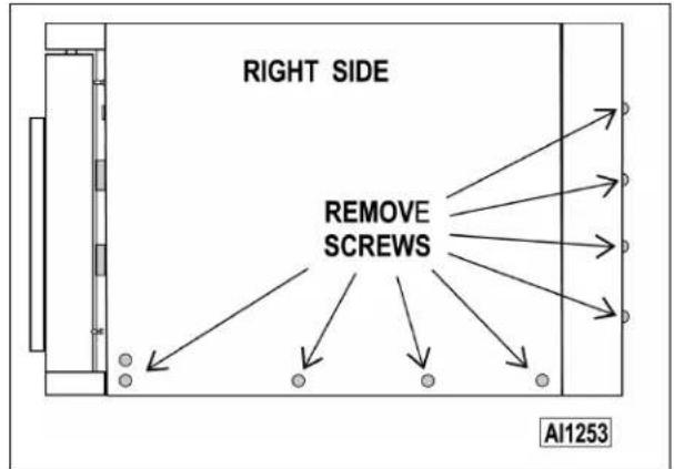 RIGHT SIDE REMOVE SCREWS AI1253