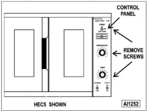 CONTROL PANEL POWER OFF SINGLE CHILLER TEMPORATING TIMER PUS SPEED LAVINGS MINI MINI A11252 HEC5 SHOWN