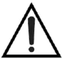 Warning symbol image with exclamation mark inside triangle
