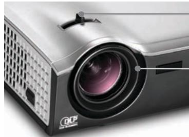 OPTOMA EP7150 - Réglage du zoom/ mise au point du projecteur - 1