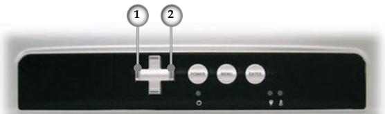 OPTOMA EP7150 - Panneau de commandes et télécommande - 1