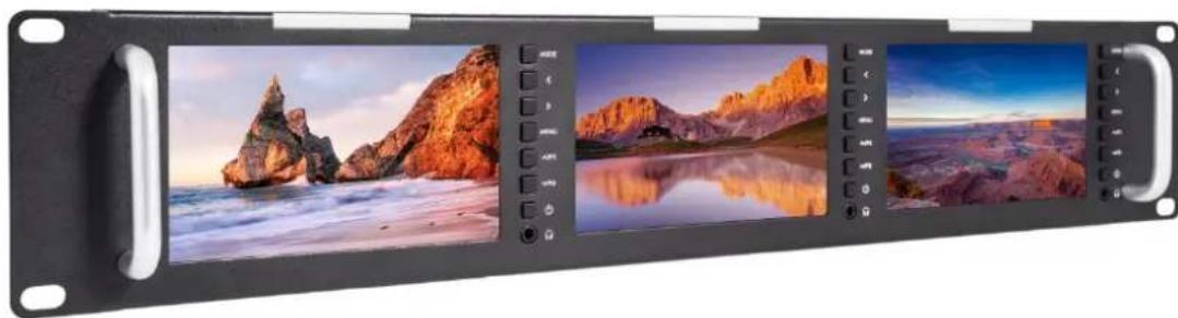 Feelworld T51 - Triple 2RU Rack Mount - 1