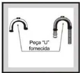 Peça "U" fornecida