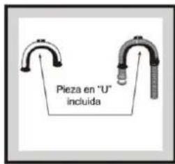 Pieza en "U" incluida