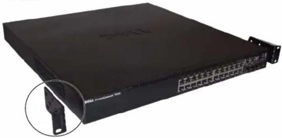DELL PowerConnect 7024P - 在機架中安裝 - 4