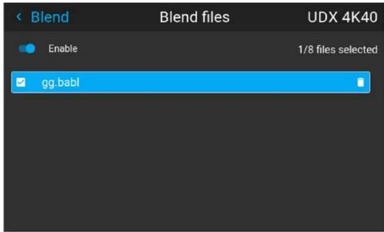 Blend Blend files UDX 4K40 Enable 1/8 files selected gg.babl