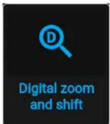 Digital zoom and shift