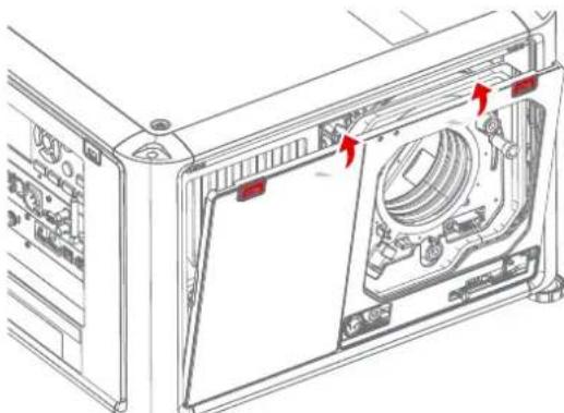 Barco M4K22 - Removing the front filter - 1