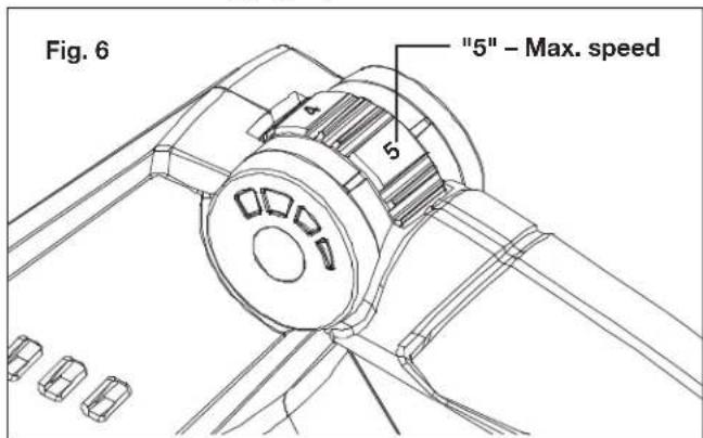Fig. 6 "5" - Max. speed