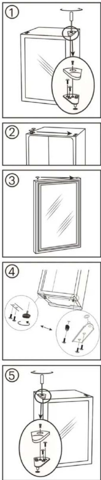 Jocel JCAV003430 - DOOR REVERSAL INSTRUCTIONS - 1