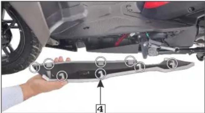 HERO Xoom Xtec (2023) - Floor side cover Removal - 2