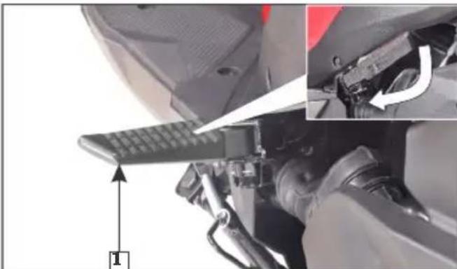 HERO Xoom Xtec (2023) - Pillion footrest - 1