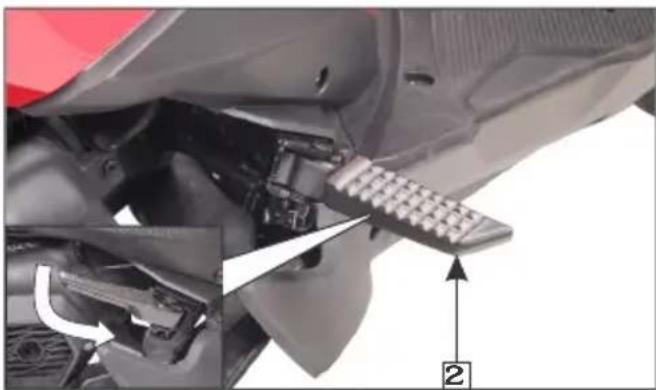 HERO Xoom Xtec (2023) - Pillion footrest - 2