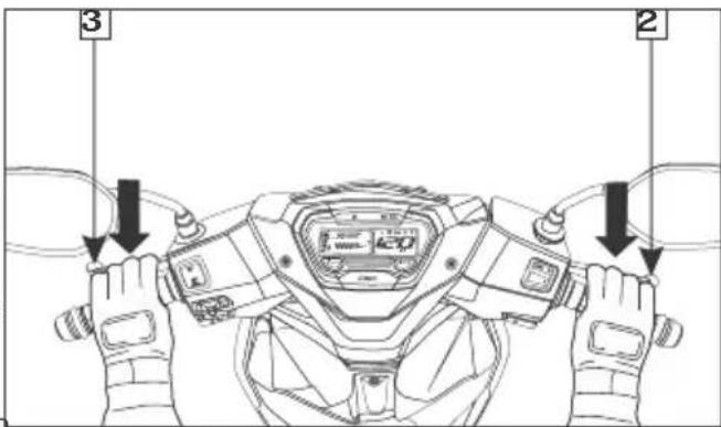 Diagram of a person wearing a smartwatch with labeled parts and directional arrows indicating motion or movement.
