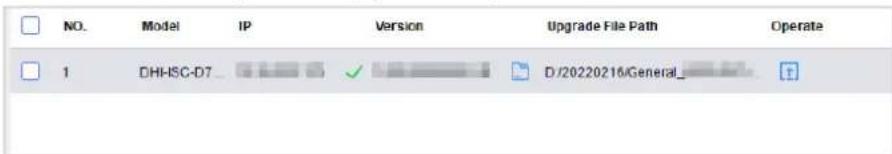 NO. Model IP Version Upgrade File Path Operate 1 DHHSC-D7 ✓ D/20220218/General_