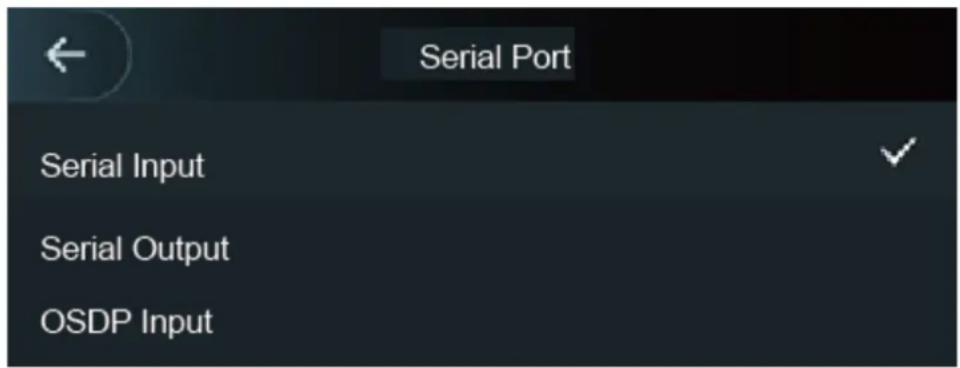 Serial Port Serial Input Serial Output OSDP Input