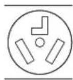 LG WK22GGS6 - Three-Wire Power Cord - 1