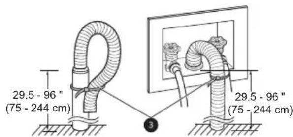 LG WK22GGS6 - Using a Standpipe to Drain - 4
