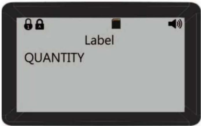 Label QUANTITY