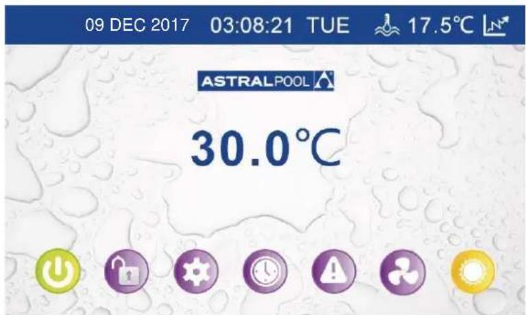 09 DEC 2017 03:08:21 TUE 17.5°C ASTRALPOOL 30.0°C