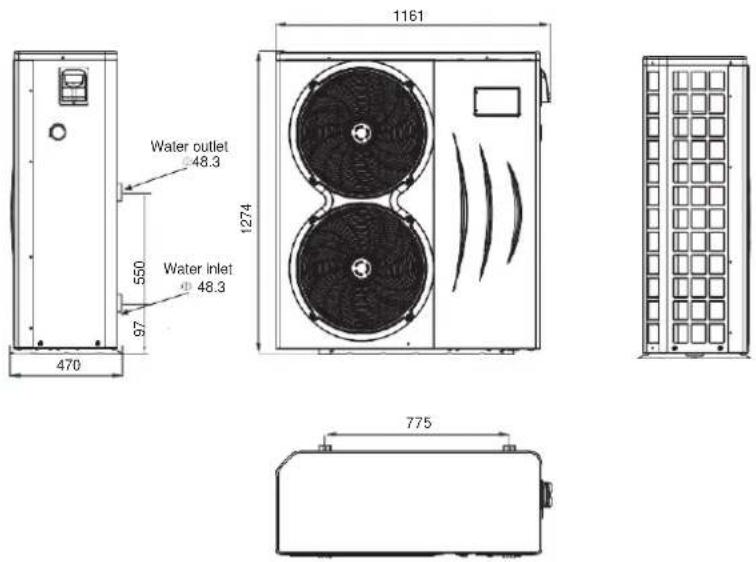 ASTRALPOOL Viron Inverter iHP195 - Performance data of Swimming Pool Heat Pump Unit - 4