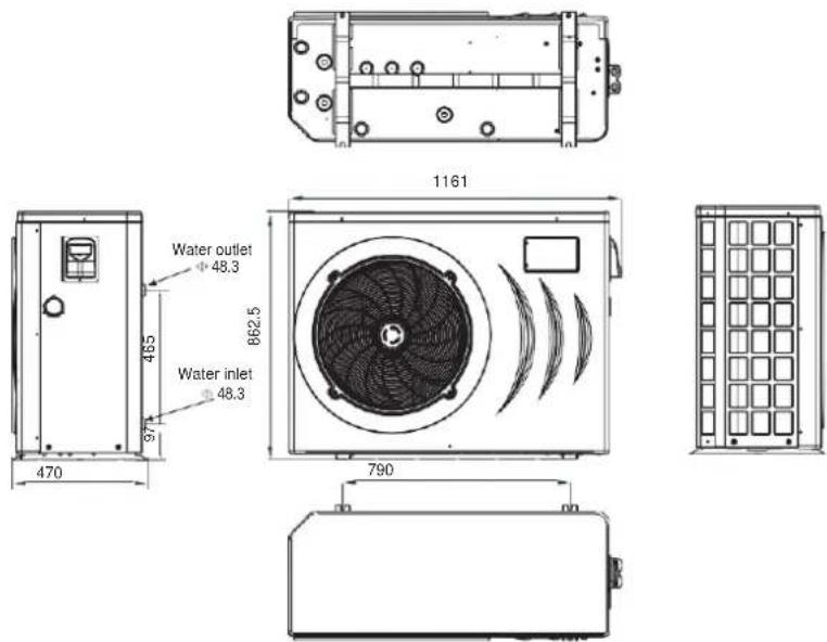ASTRALPOOL Viron Inverter iHP195 - Performance data of Swimming Pool Heat Pump Unit - 2