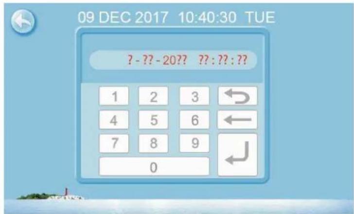 ASTRALPOOL Viron Inverter iHP242 - The operation of time setting - 1