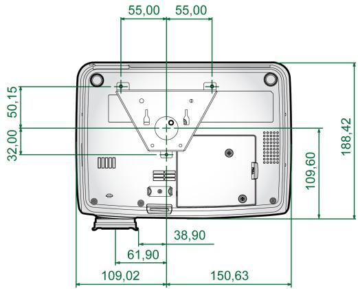 OPTOMA EP726 - Installation au plafond - 4