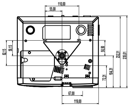 OPTOMA EP770 - Installation pour un montage au pla- fond - 3