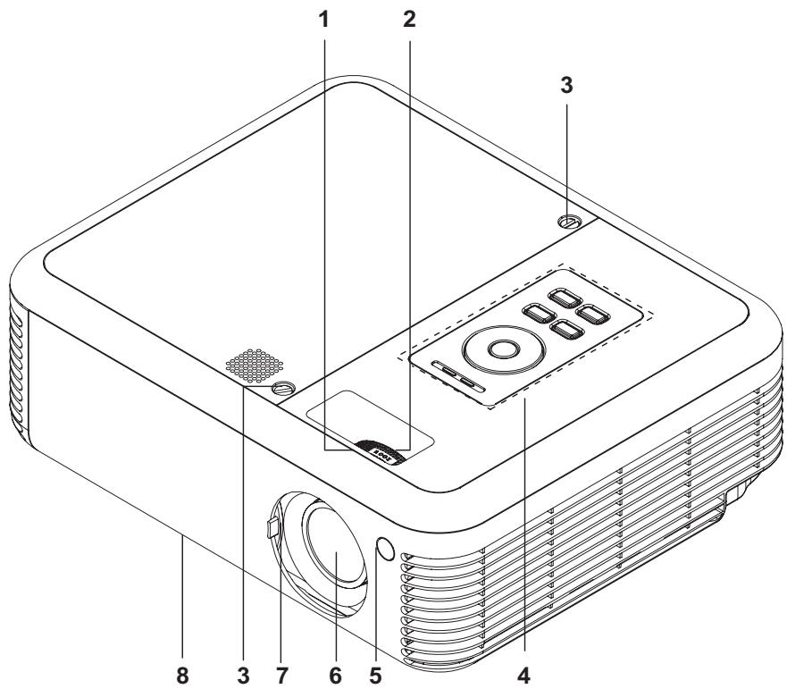 OPTOMA EP771 - Vues du Projecteur - 1