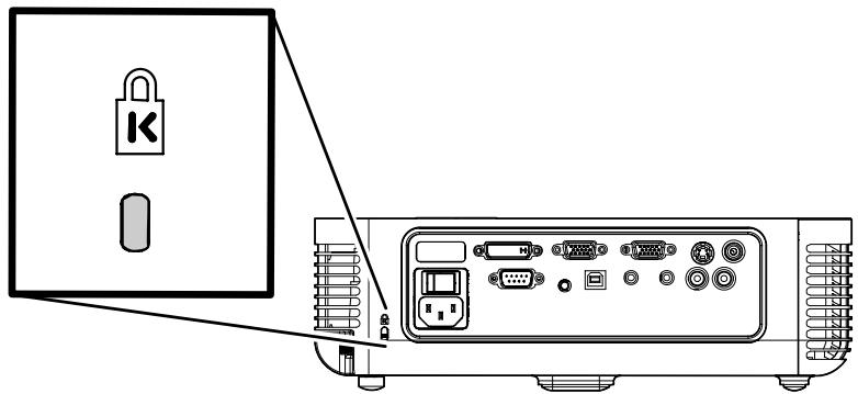 OPTOMA EP771 - Utiliser le verrou Kensington® - 1