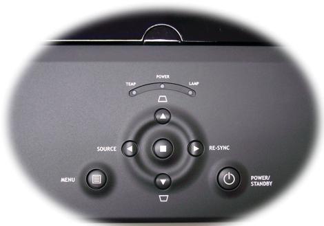 TIMP POWER LARP SOURCE RE-SYNC MENU POWER/ STANDBY