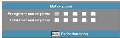 OPTOMA ES515 - Changer mot de passe - 4