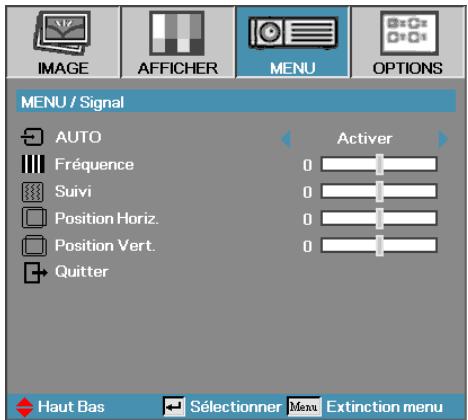 OPTOMA ES515 - Menu | Signal - 1