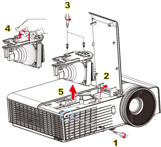 OPTOMA ES556 - CAUTION! - 2