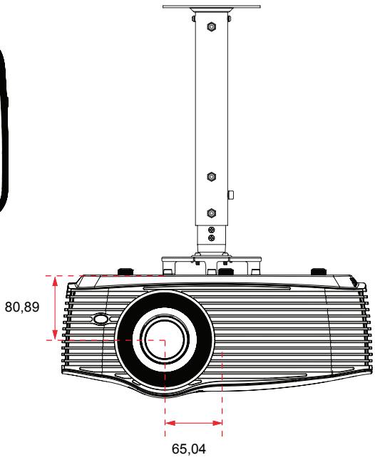 OPTOMA EW420 - Montage au plafond - 2